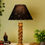 Thumbnail: Lamp with Rope pattern hand carved on premium wood (Natural Color)