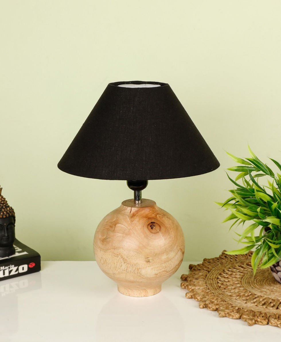 Thumbnail: Lamp Surahi Design Wooden handicraft Artifact (Natural Color)