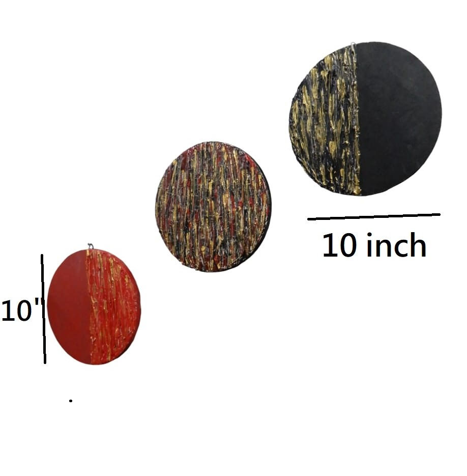 Thumbnail: Wall Panel combo Wall hanging Wooden Wall Plate hand carving of MarbleDust