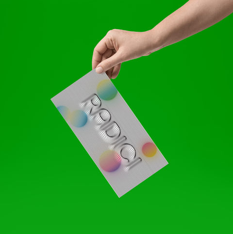 mockup of a leaflet