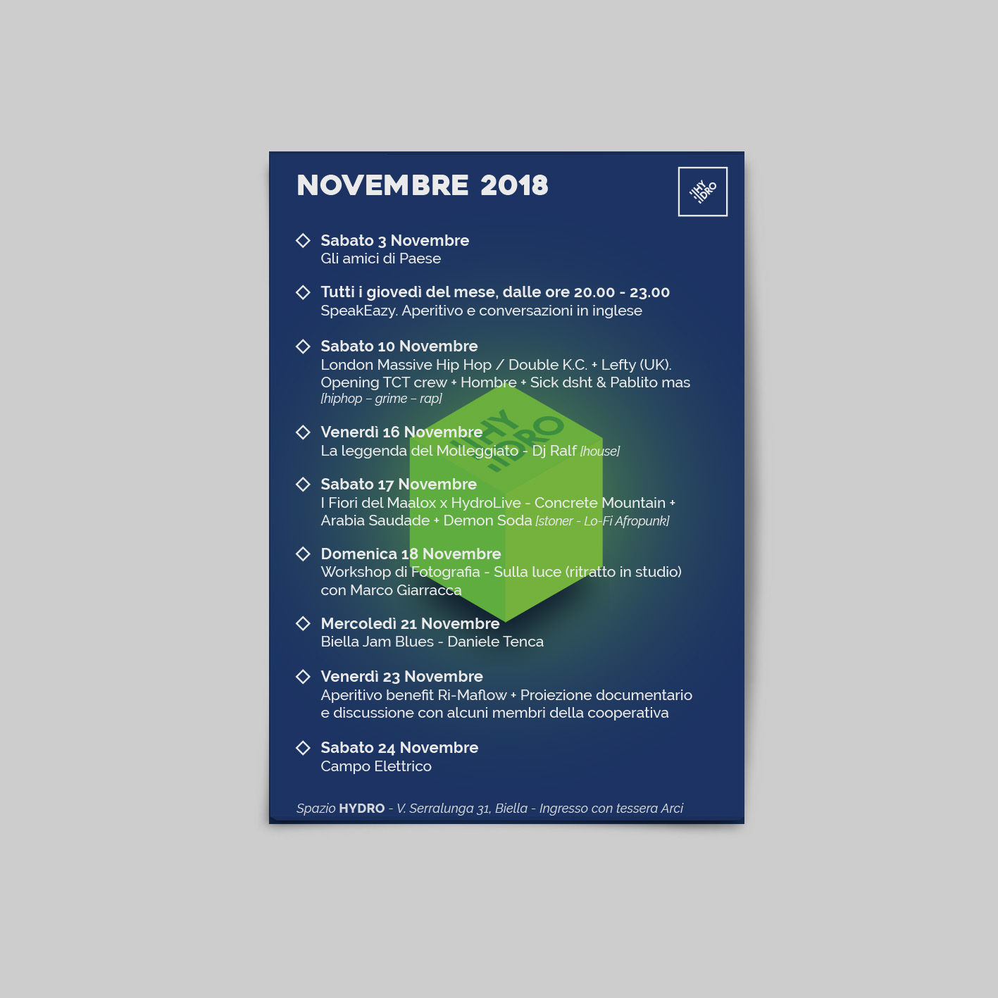 hydro, programmazione