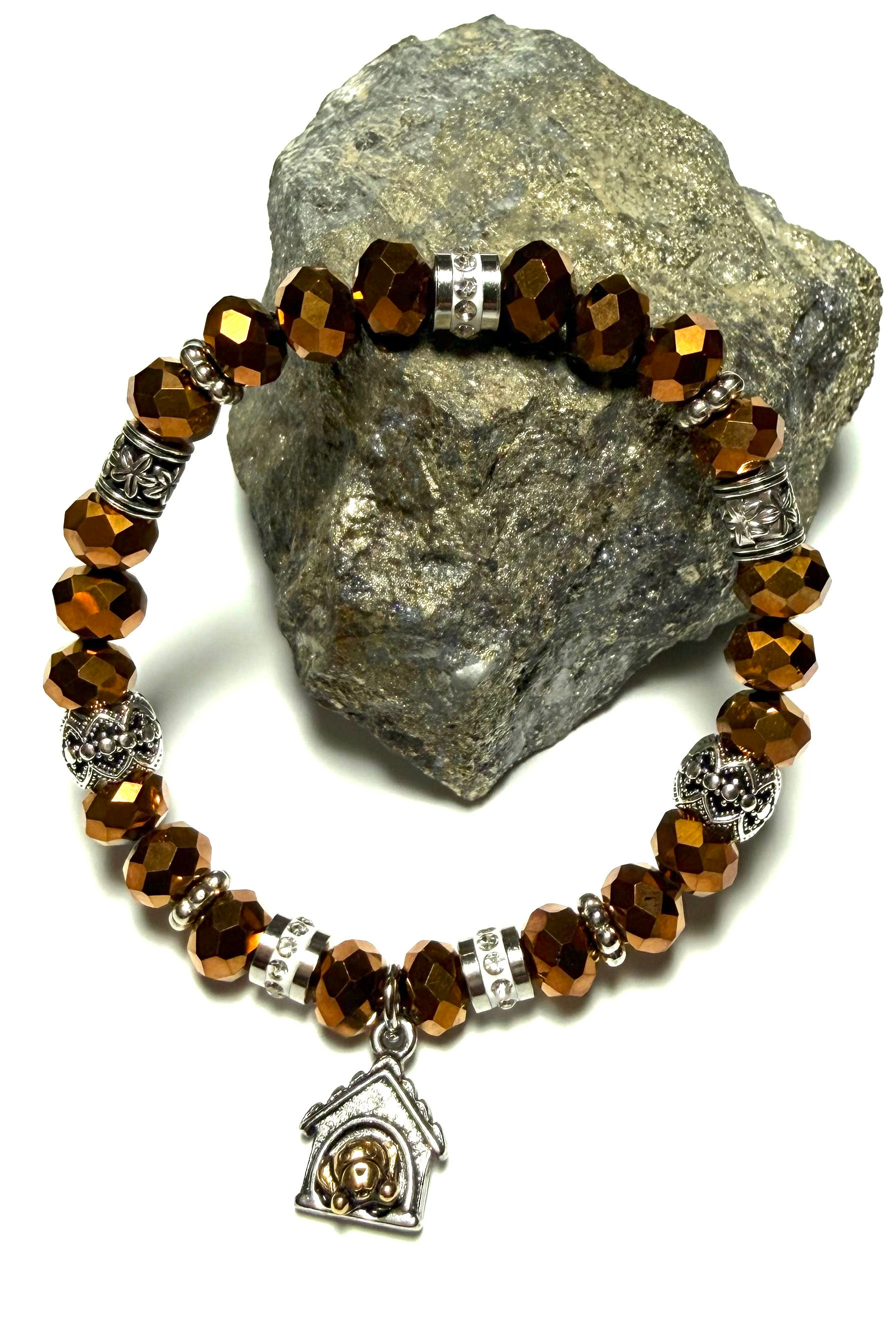 Golden Pup Crystal Bracelet