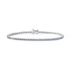 Bracciale tennis uomo e donna in Argento 925‰ e Zirconi azzurri collezione Tennis uomo e donna Comete Gioielli