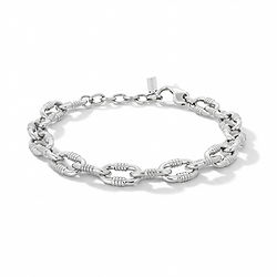 Bracciale uomo catena in acciaio portafortuna collezione Chain Comete Gioielli