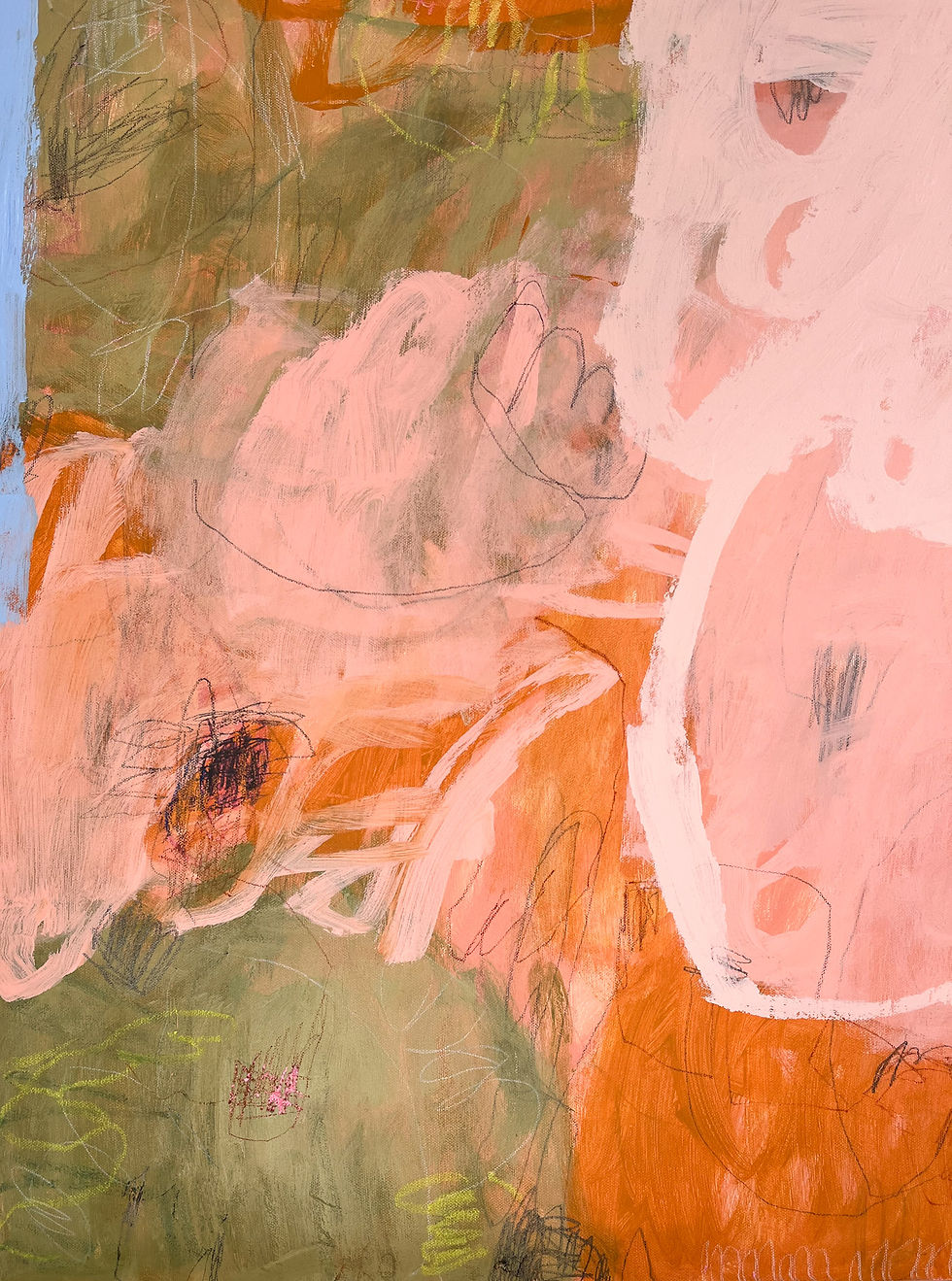 Thumbnail: colorful contemporary abstract painting inspired by florals
