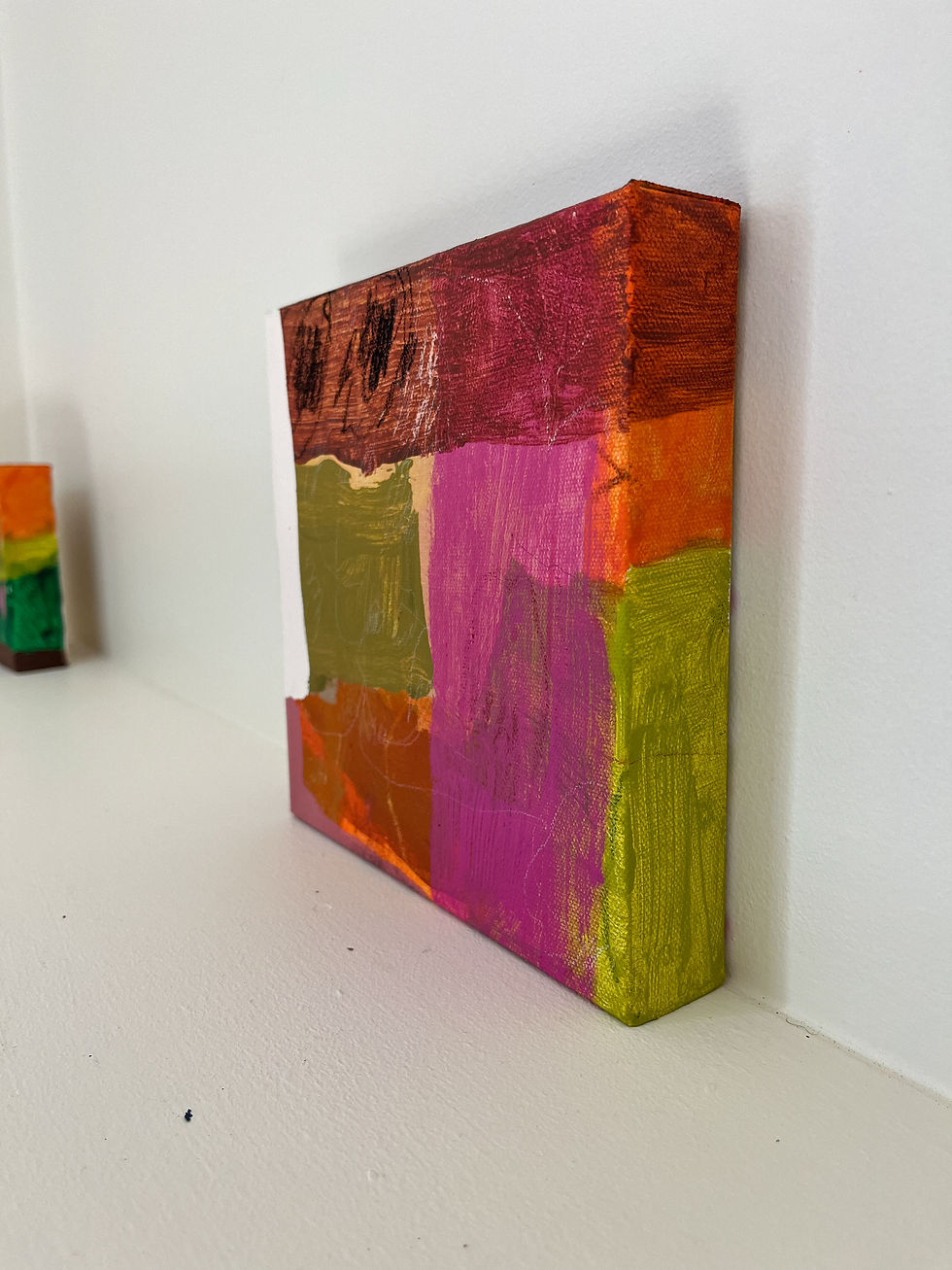Thumbnail: colorful contemporary abstract painting inspired by florals