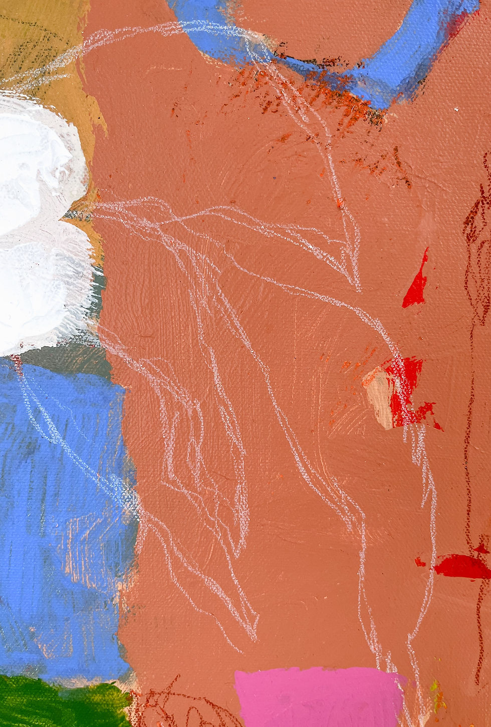 Thumbnail: colorful contemporary abstract painting inspired by florals