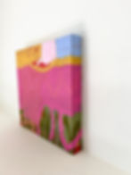 colorful contemporary abstract painting inspired by florals