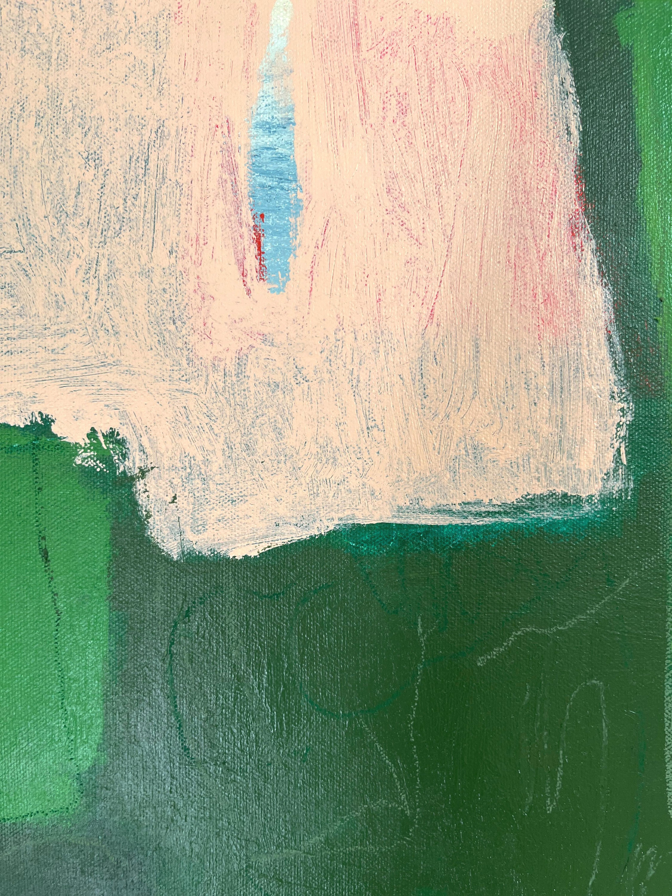 colorful abstract art. expressive painting. acrylic painting, oil pastel & pencil on gallery-wrapped canvas.