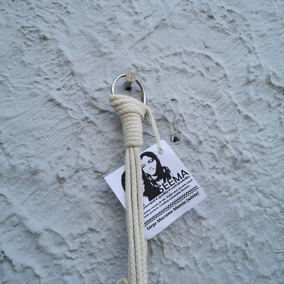 Thumbnail: Plant Hanger : Mamta (large) White