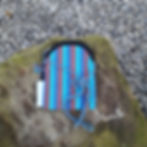 Thumbnail: Mobile Bag - Blue & Brown Stripes