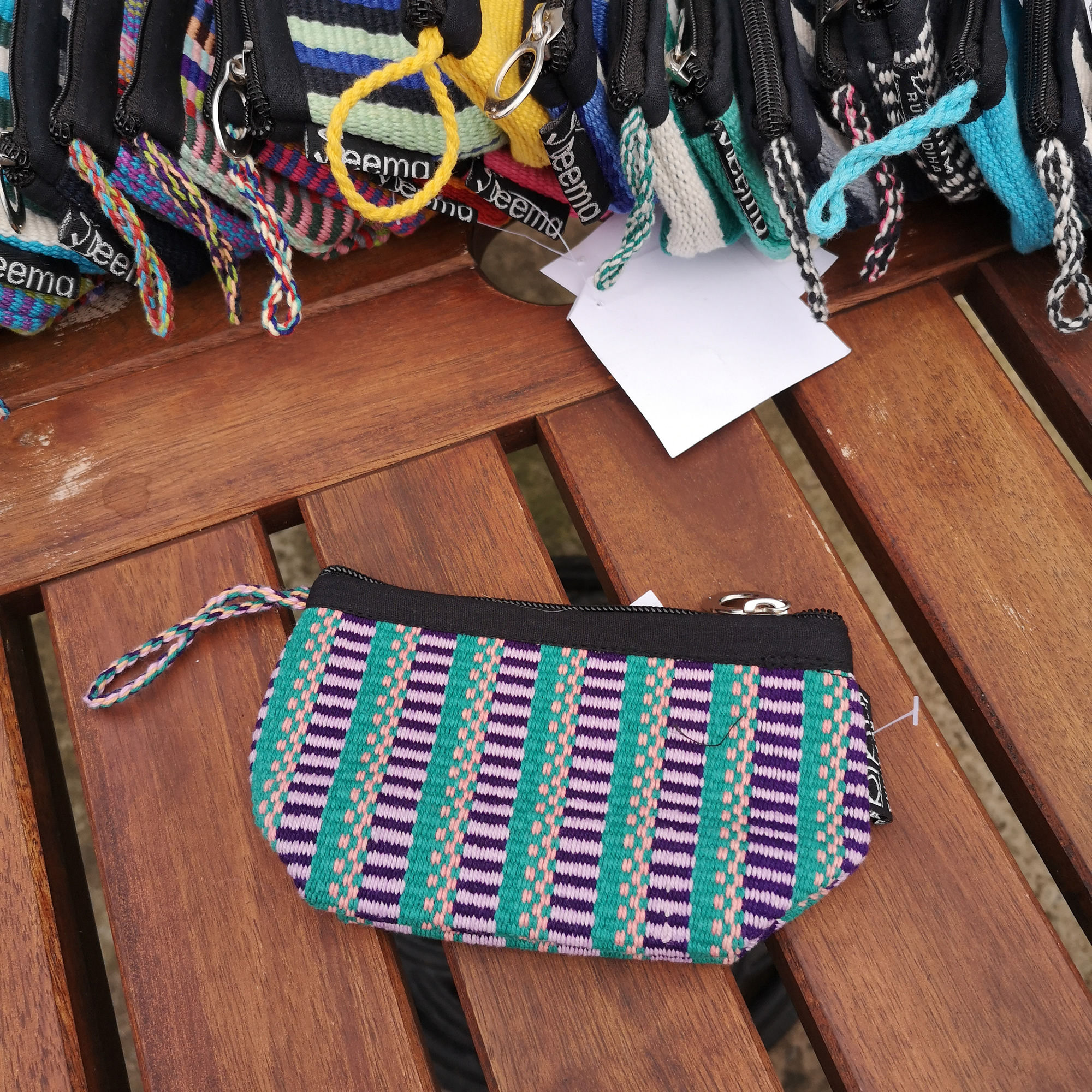 Mini Purse - Lilac & Green Check