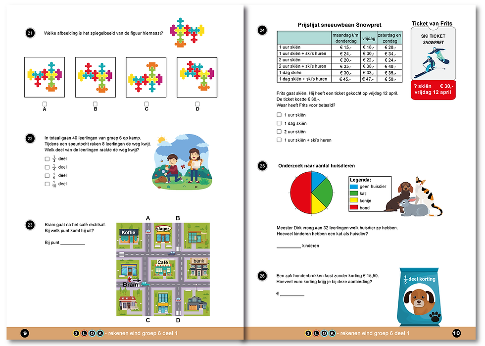 Thumbnail: Oefenblad rekenen groep 6
