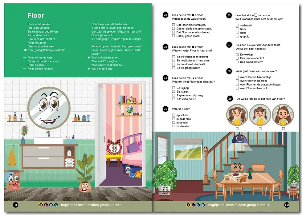 Begrijpend lezen groep 4 oefenen in oefenboek 3lok onderwijs