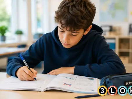 Leerling uit groep 8 bereidt zich voor op de doorstroomtoets van de basisschool