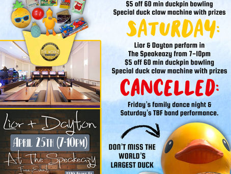 Update: We're Open! 🦆 Important Weekend Schedule Changes at The Workz