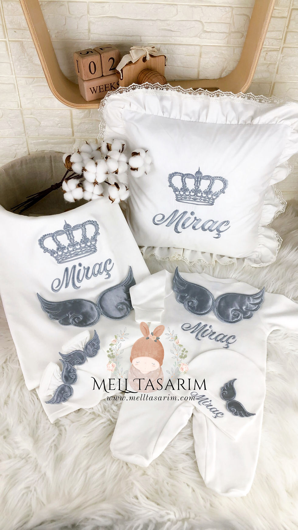 Tulum battaniye ve yastık seti