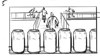 Раскадровка. Игровой ролик для премии HR Brand от Coca-Cola