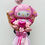 サムネイル： 【手持ち】バルーンブーケ　マイメロディ　ピンク（L）バルーン花入り