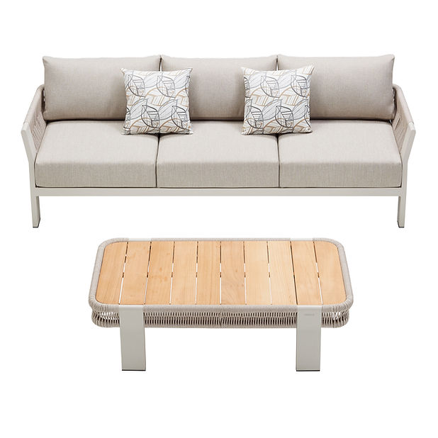 HIGOLD Borromeo Outdoor Patio Furniture Set with Teak Wood
