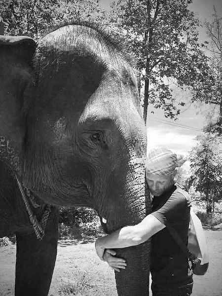 Volunteer program at Elephants' Home & Nature in Kanchanaburi, near Bangkok, Thailand