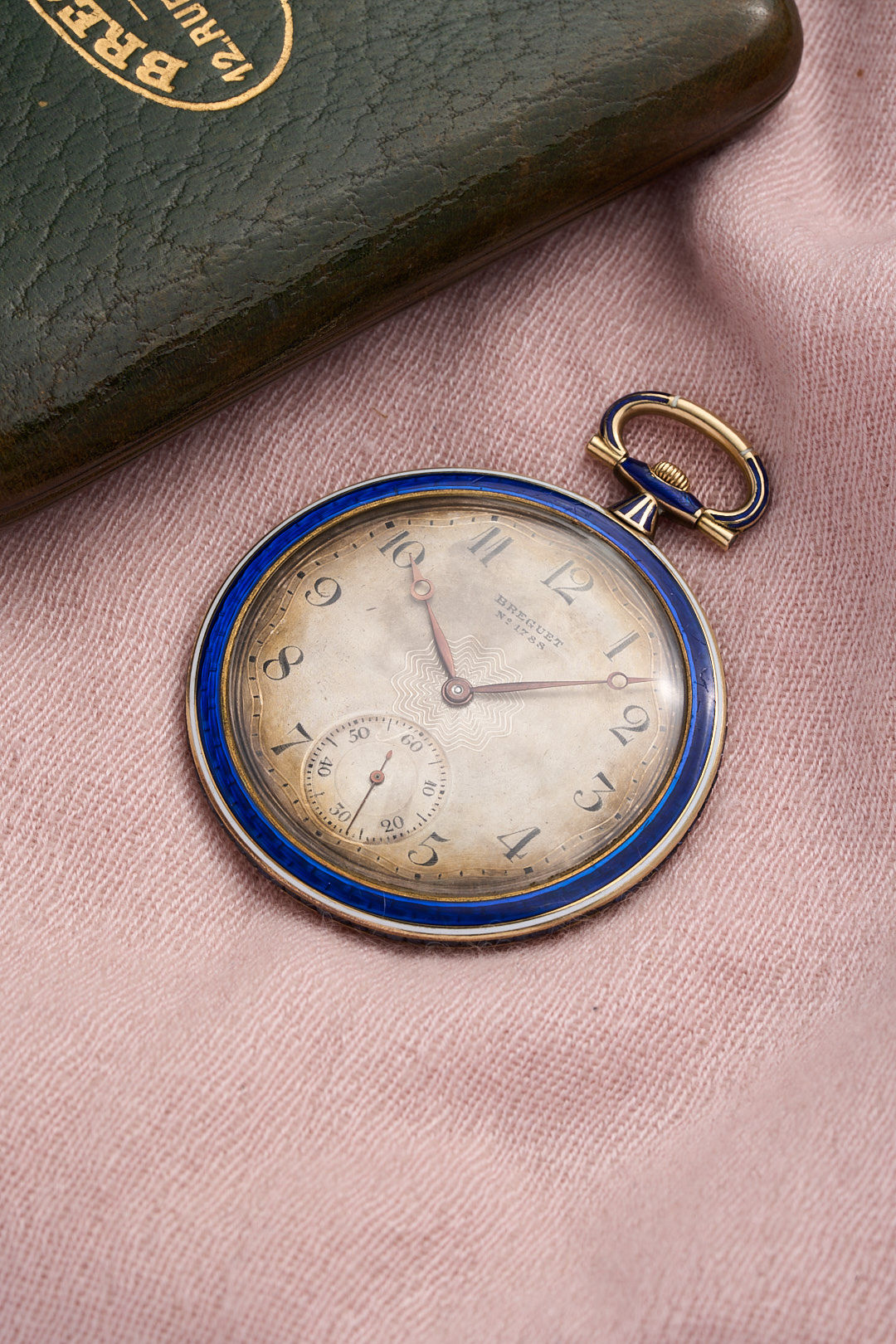 Breguet pocket watch blue enamel
