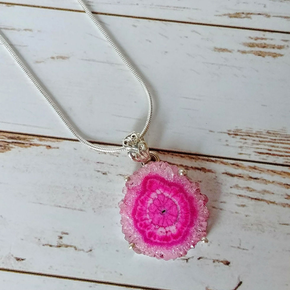 Thumbnail: Pink Fleece Solar Quartz Pendent