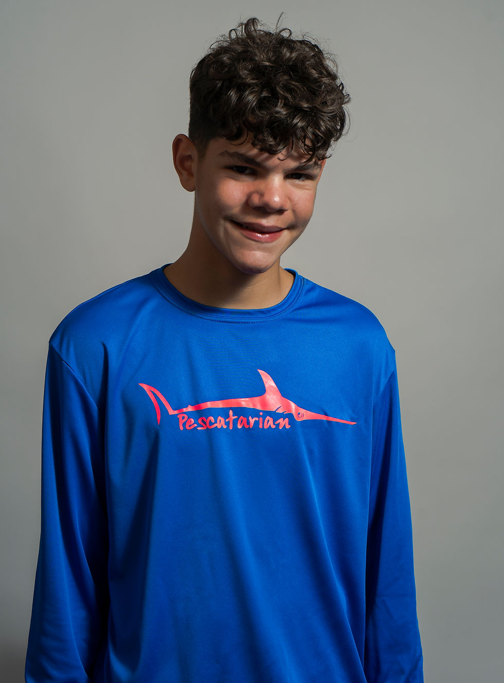 Thumbnail: Pescatarian Fishing Performance Long Sleeve - RBL/PNK
