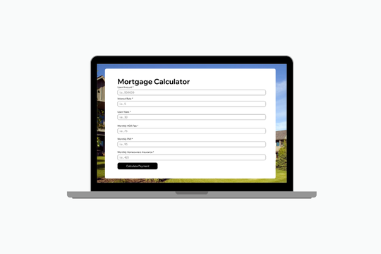 Mortgage Calculator banner