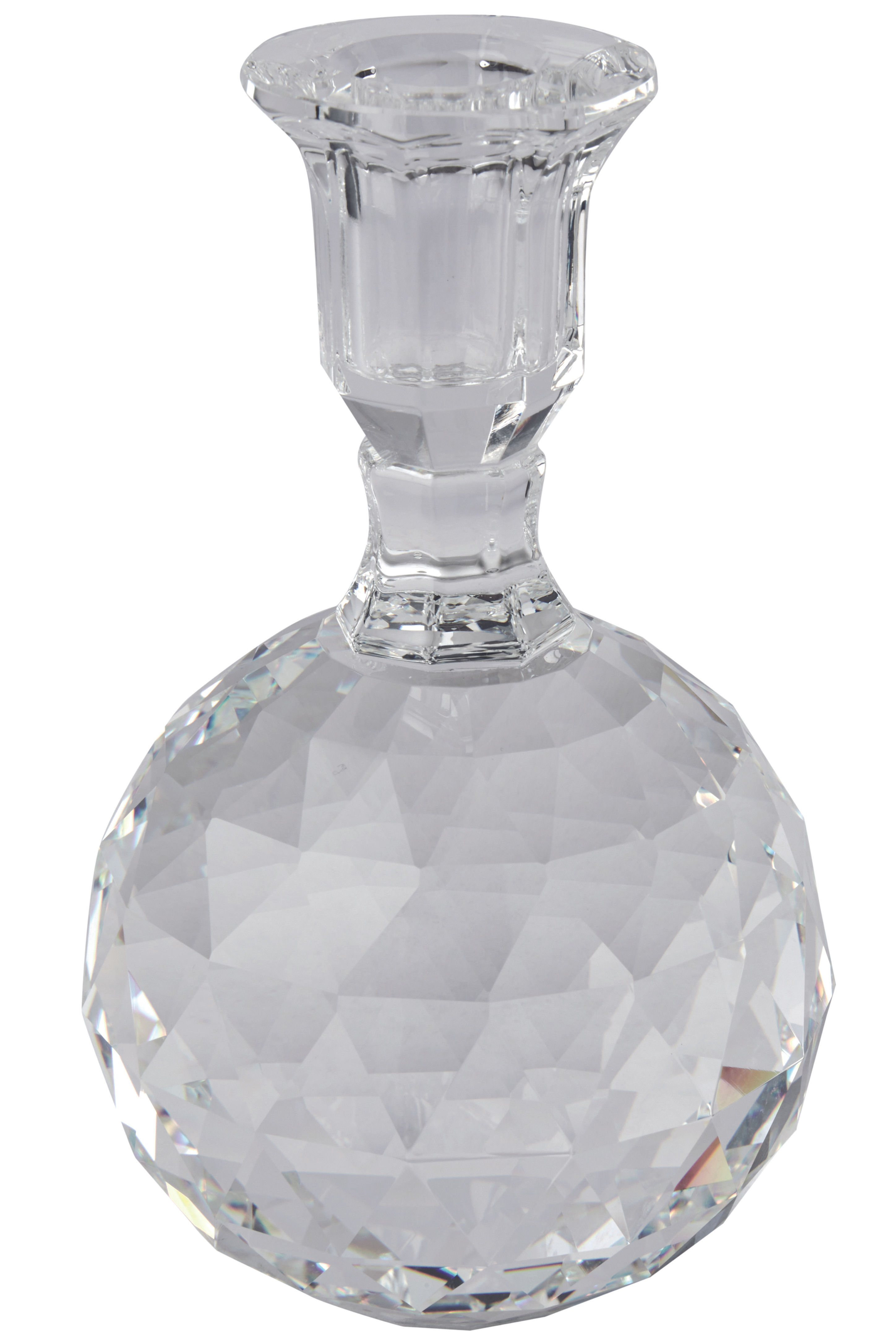 Crystal Candle Holder with Engraving