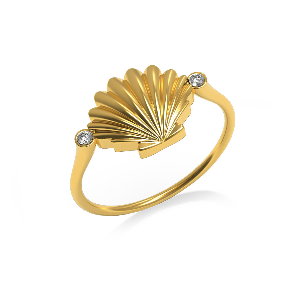 GOLDEN SHELL RING