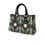 Thumbnail: Deco Sun Cats in Jewel Tones Women's Tote Bag With Black Handle