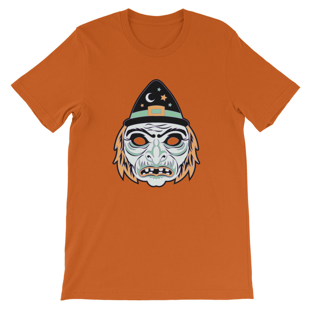 Masquerade Retro Witch Mask Short-Sleeve Unisex T-Shirt