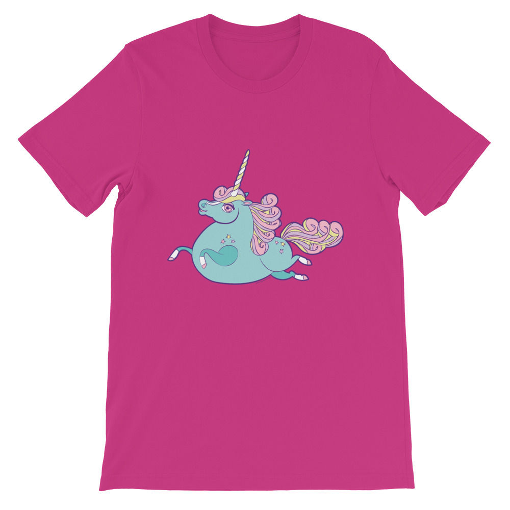 Teal Prancing Ponycorn Short-Sleeve Unisex T-Shirt