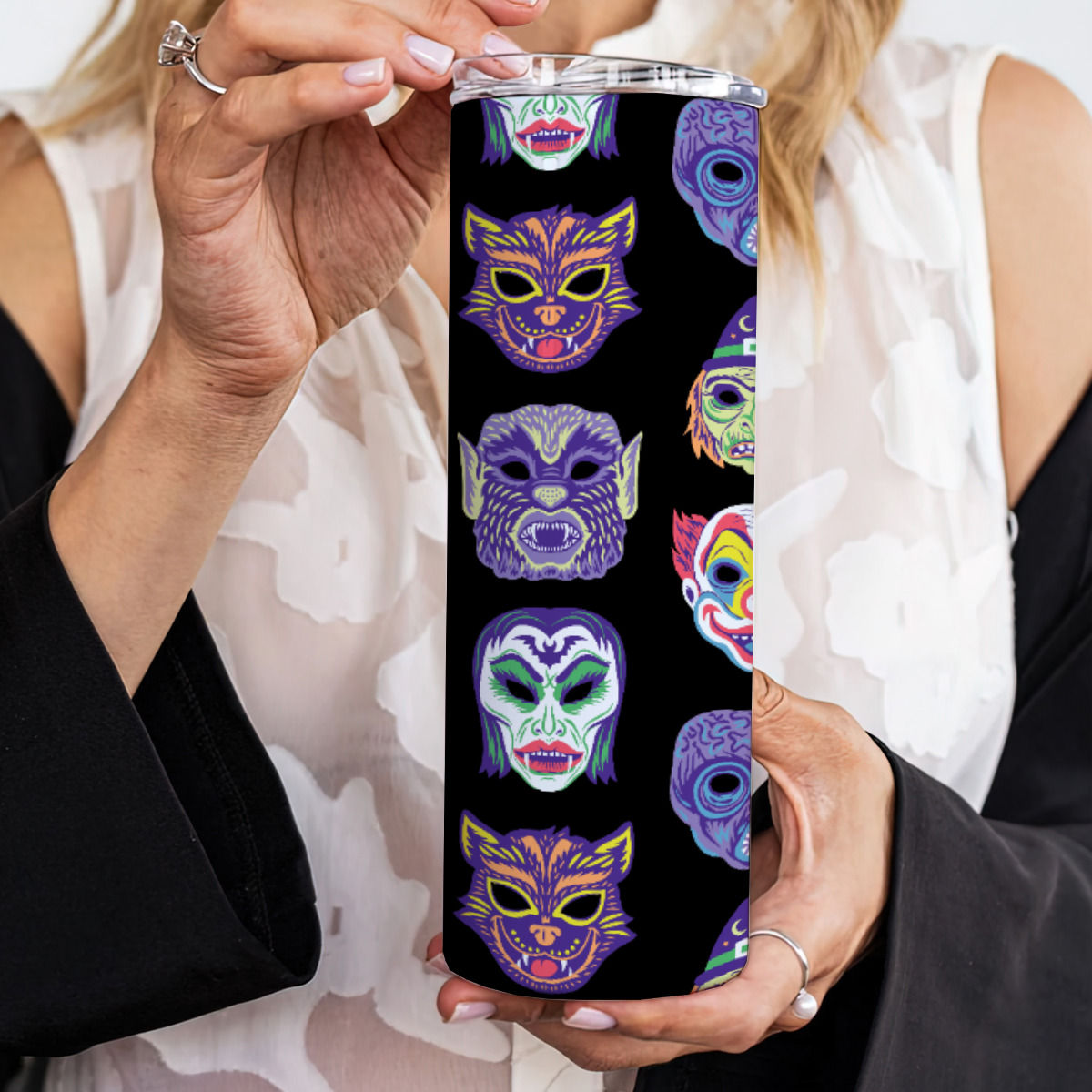 Masquerade 20OZ Tumbler With Sliding Lid