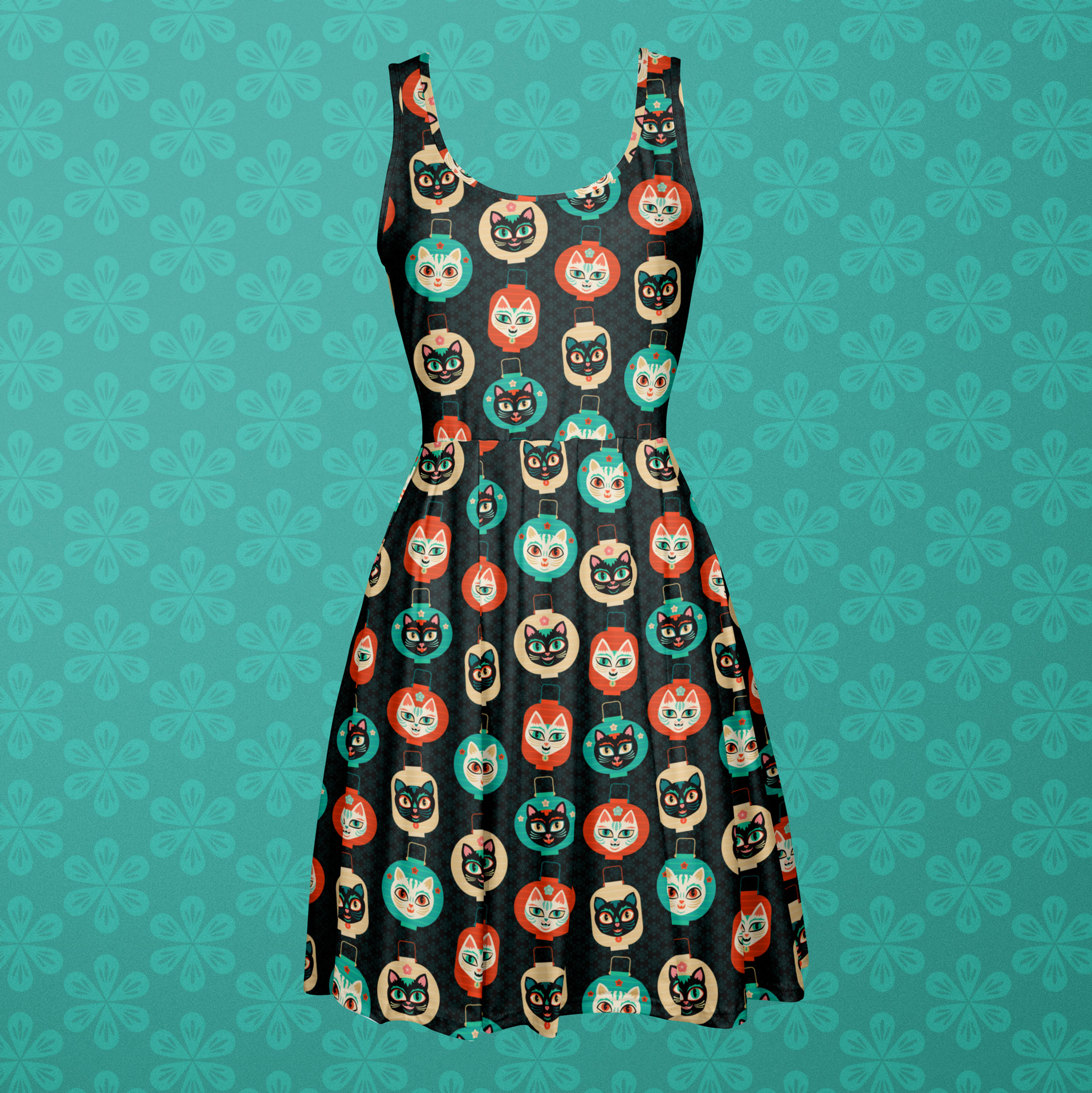 Pink Owlet Custom Skater Dress