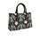 Thumbnail: Deco Sun Cats in Jewel Tones Women's Tote Bag With Black Handle