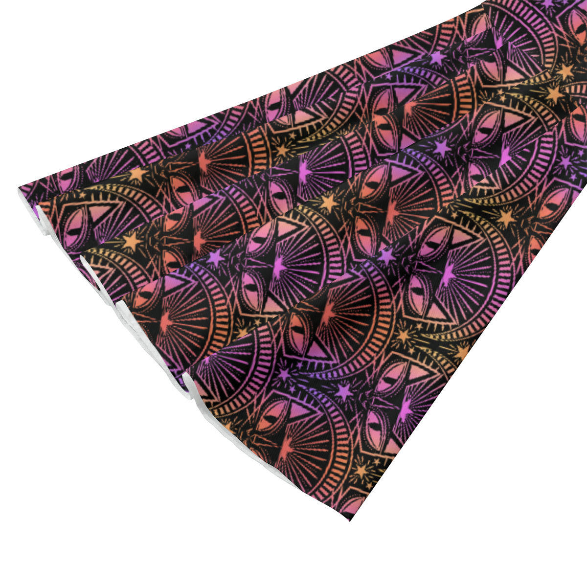 Art Deco Cats Tie Front Mesh Blouse