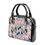 Thumbnail: Elegant Art Deco Cats in Pink and Grey Handbag With Single Shoulder Strap