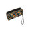 Thumbnail: Modernist Cats in Orange and Black Long Wallet With Black Hand Strap
