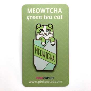 Meowtcha Enamel Pin