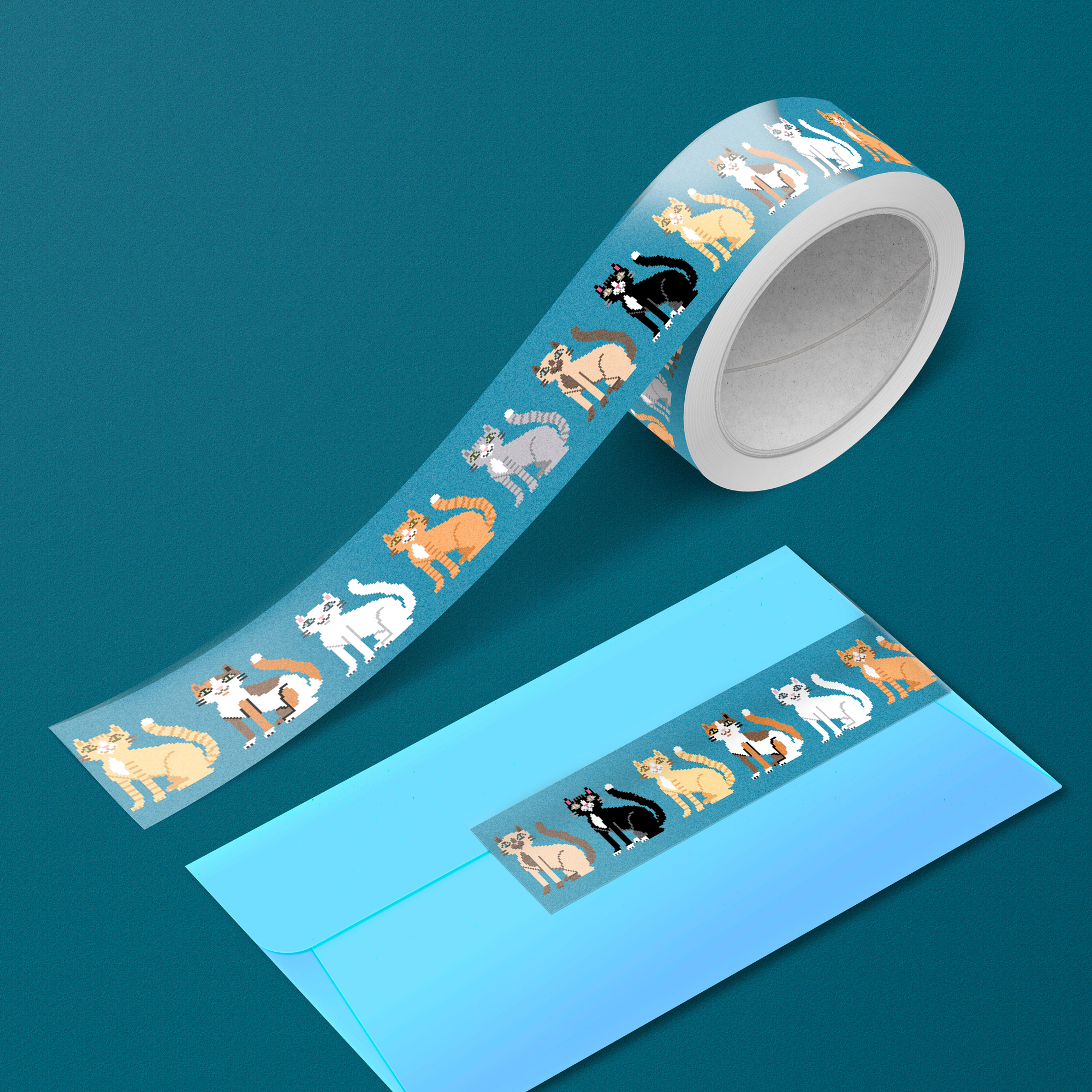 Pixel Cats Washi Tape