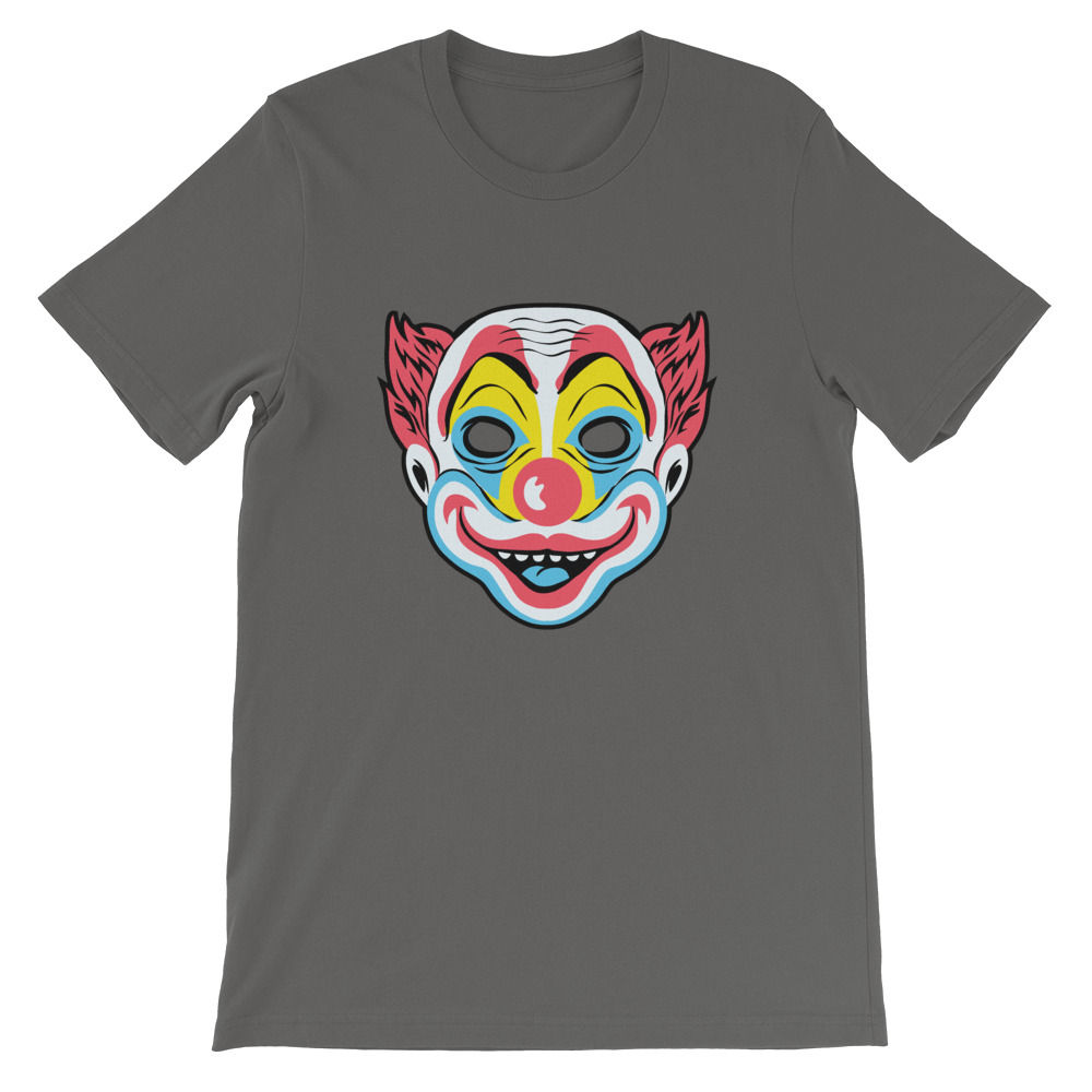 Masquerade Retro Clown Mask Short-Sleeve Unisex T-Shirt