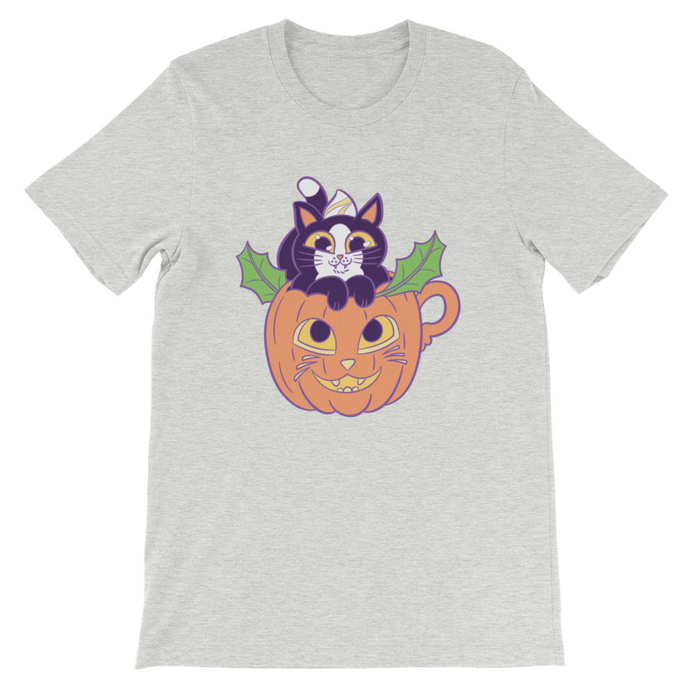 Pumpkin Latte Cat Short-Sleeve Unisex T-Shirt