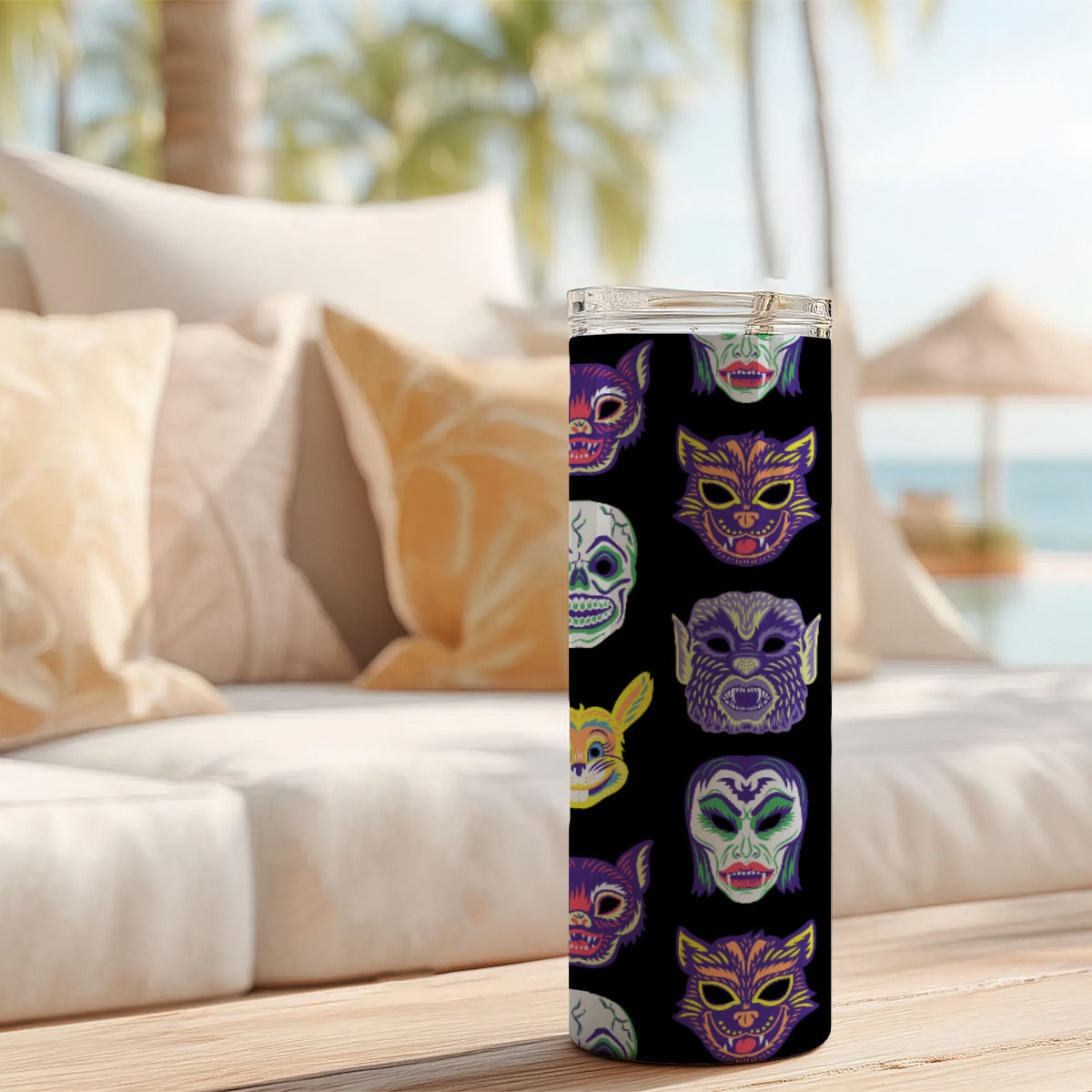 Masquerade 20OZ Tumbler With Sliding Lid