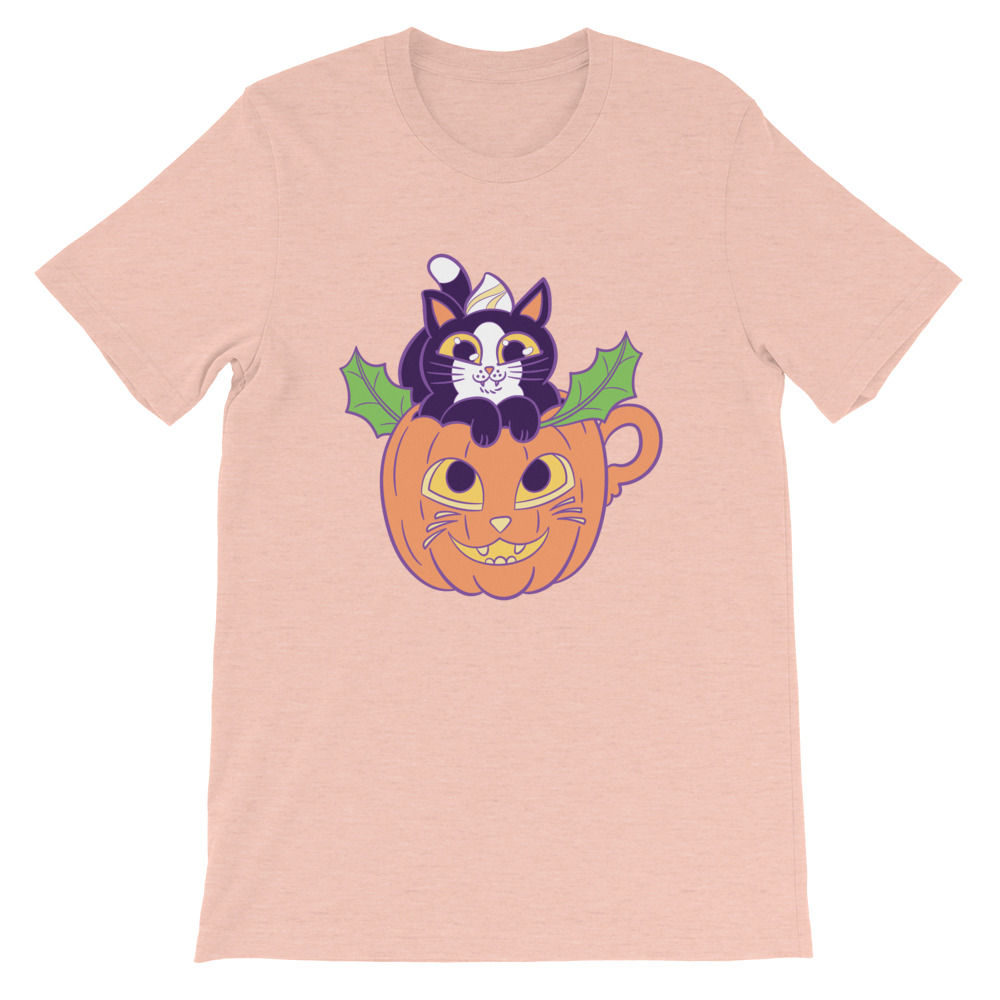 Pumpkin Latte Cat Short-Sleeve Unisex T-Shirt