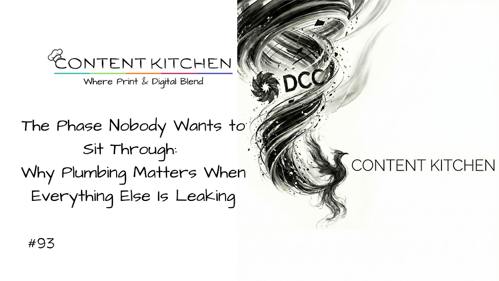 The Phase Nobody Wants to Sit Through: Why Plumbing Matters When Everything Else Is Leaking