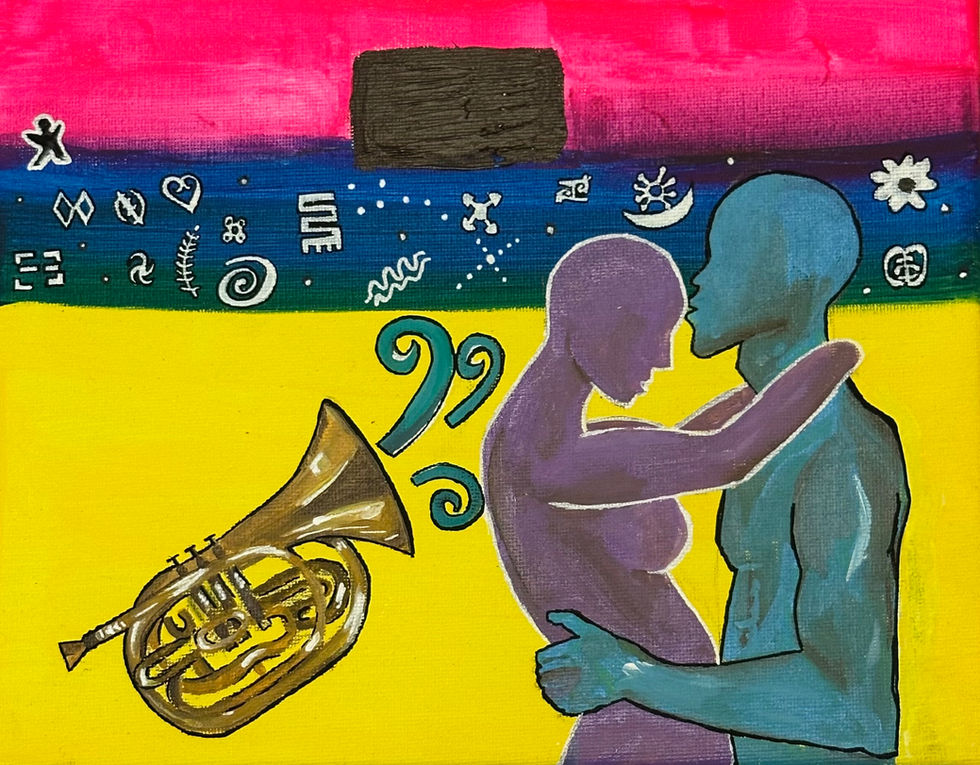 Painting "Love Anointed" By Toni Merchant-Brown