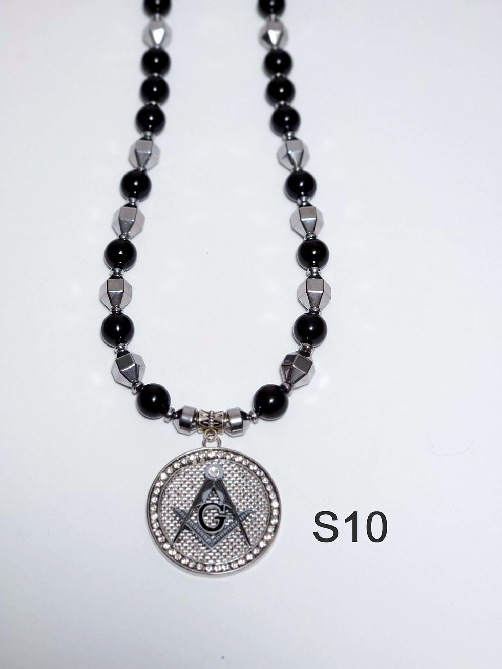 Thumbnail: Black Onyx and Silver-plated Hematite