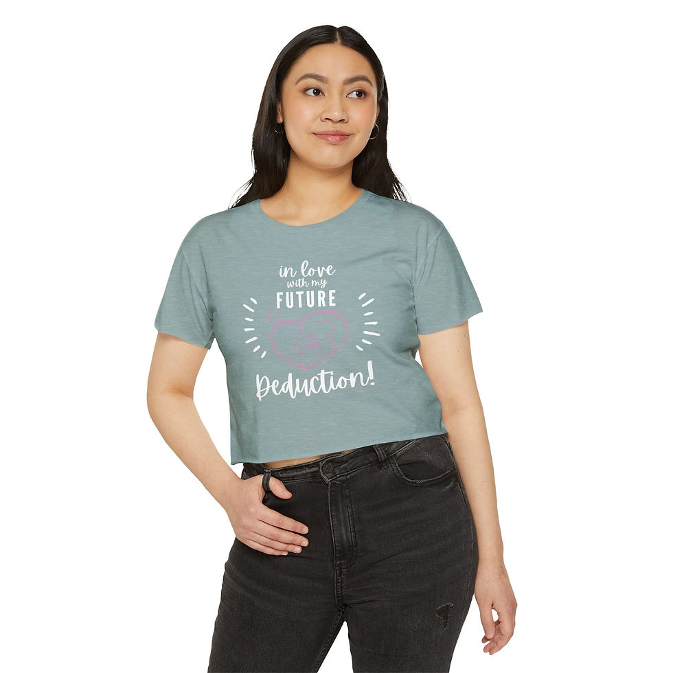 Crop Top - Baby Announcement for Accountants - Women's Festival Clothing